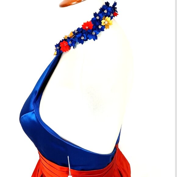 TS Coulure A-Line Prom Dresses Color Block Dress Wedding Guest Formal  S NWT - Picture 8 of 9